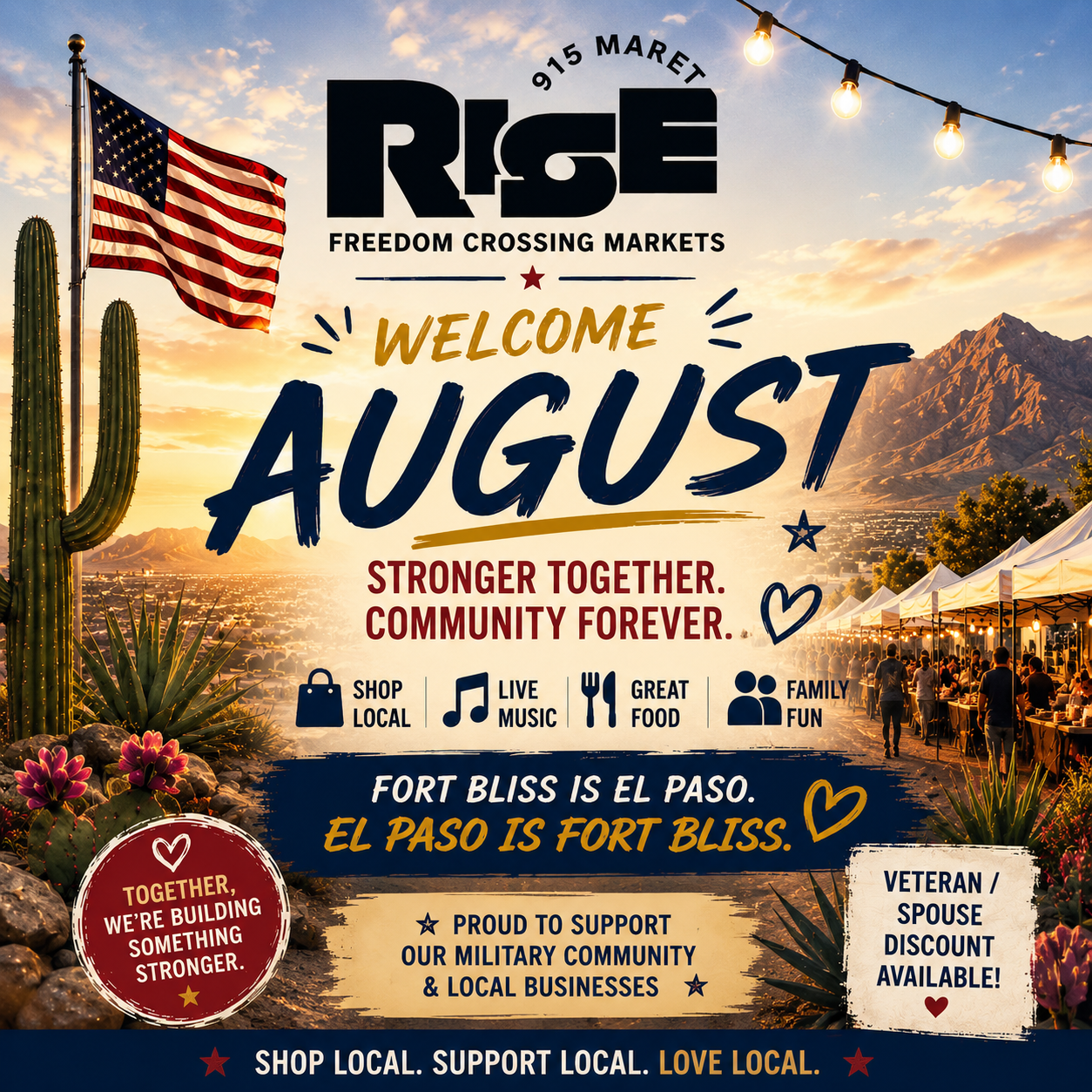Rise 915 Market at Freedom Crossing (NIGHT MARKET SUMMER) August 15